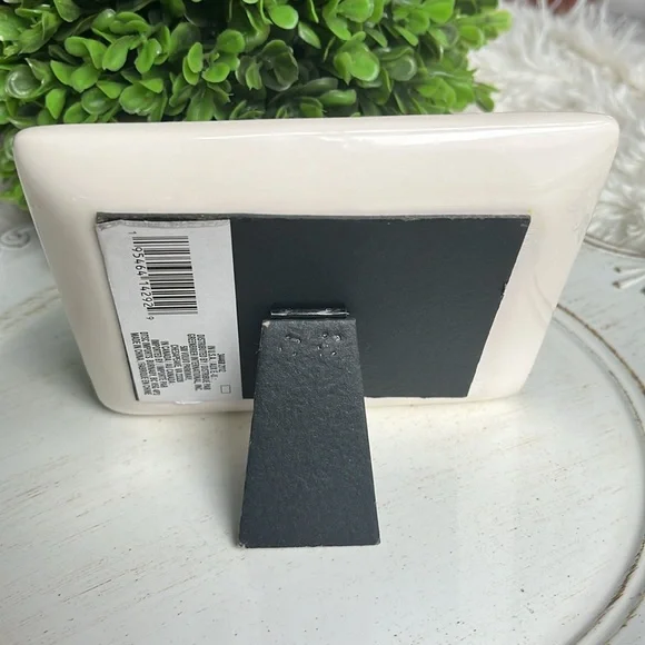 ❗️sold Custom designed ceramic plaque frame and beaded white pen - Picture 8 of 9